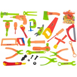 Παιδικό σετ εργαλεία κατασκευών 34 στοιχεία - πολύχρωμο